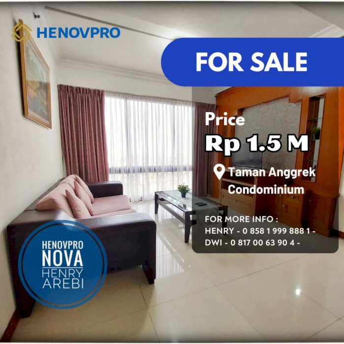 Taman Anggrek Condo 2+1BR SPECIAL UNIT Sdh Renov Hadap City