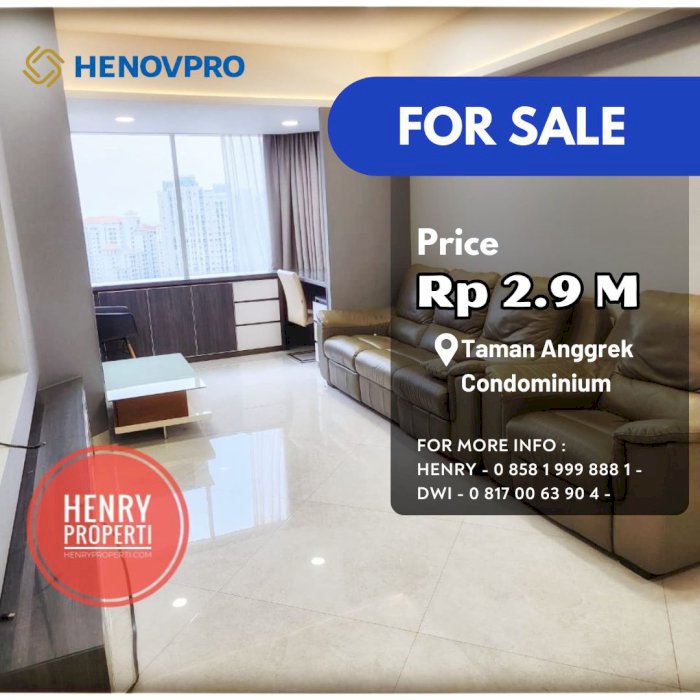Taman Anggrek Condo 3+1BR SPECIAL UNIT Full Renov+Furnish