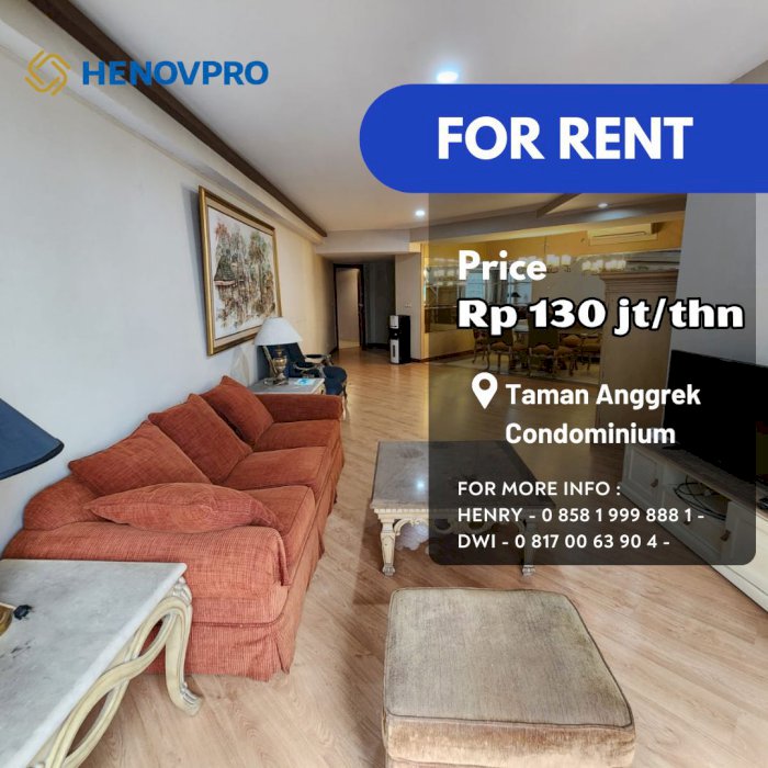 Taman Anggrek Unit 3+1 BR Full Furnish+Renov DEKAT Mall TA+CP