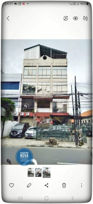 Turun Harga Gedung 4 Lt. Sekitar Gunung Sahari Cocok Unt Kantor/Hotel
