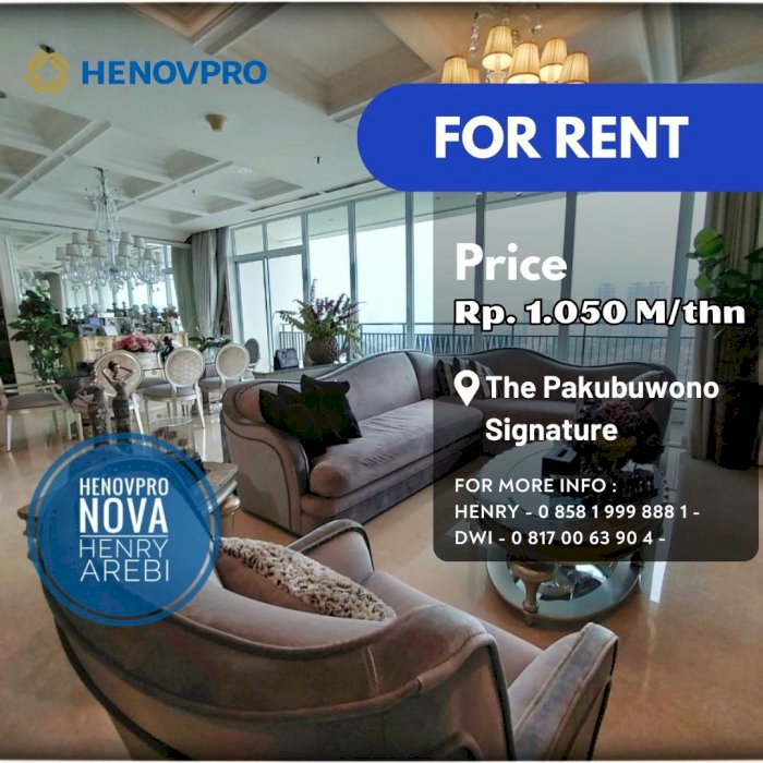 Pakubuwono Signature 4BR+1 Study Luxury Unit Mid Floor Best View