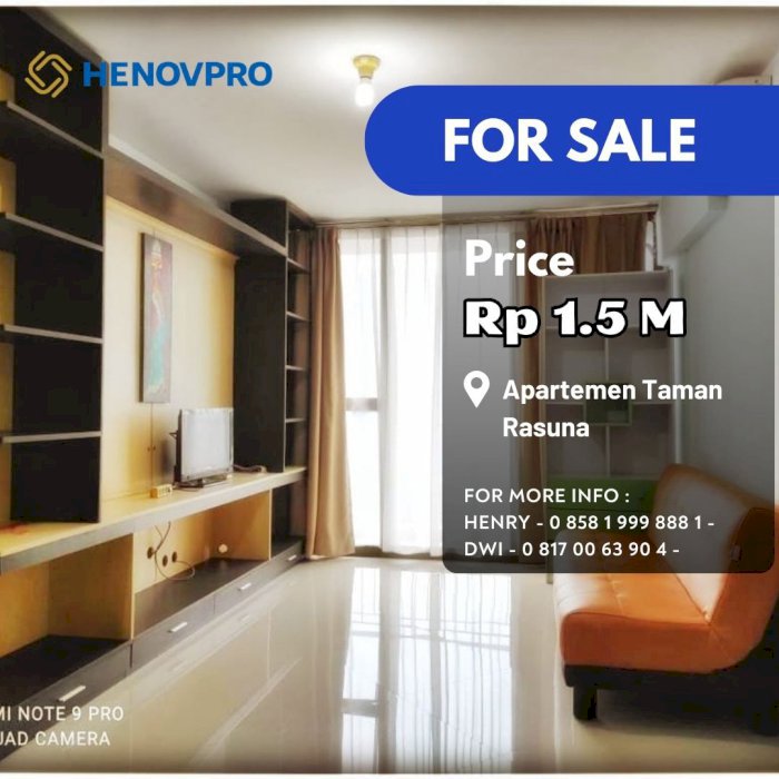 Dibawah NJOP Taman Rasuna Unit 3BR South View Jarang Ada