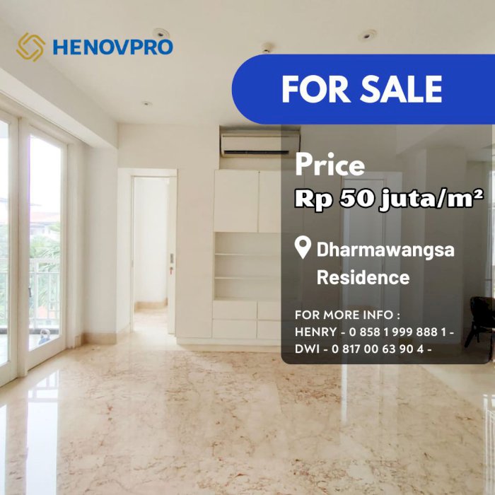Dharmawangsa Residence TURUN HARGA  LOKASI STRATEGIS Pool View