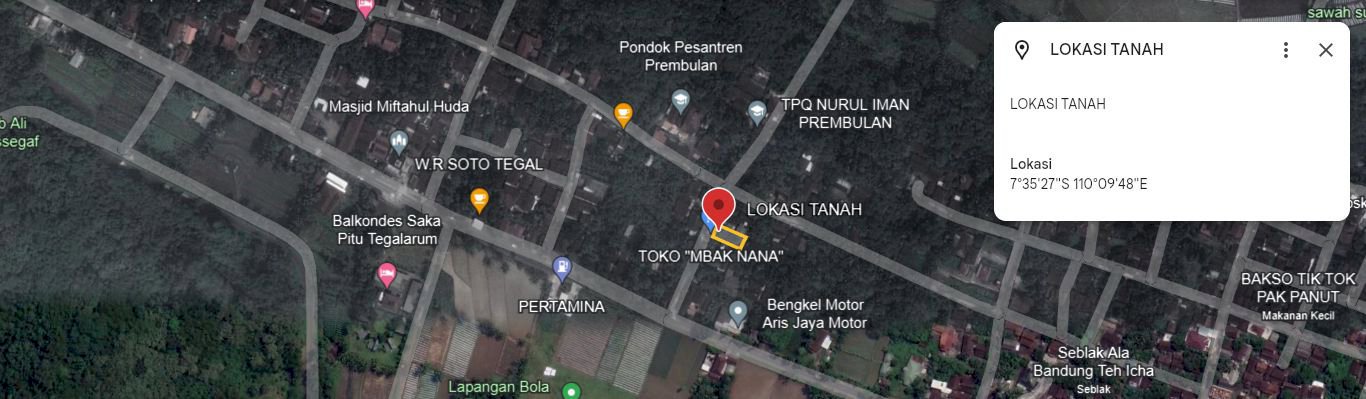 Jual Tanah Borobudur Magelang (Lokasi strategis diwilayah wisata)