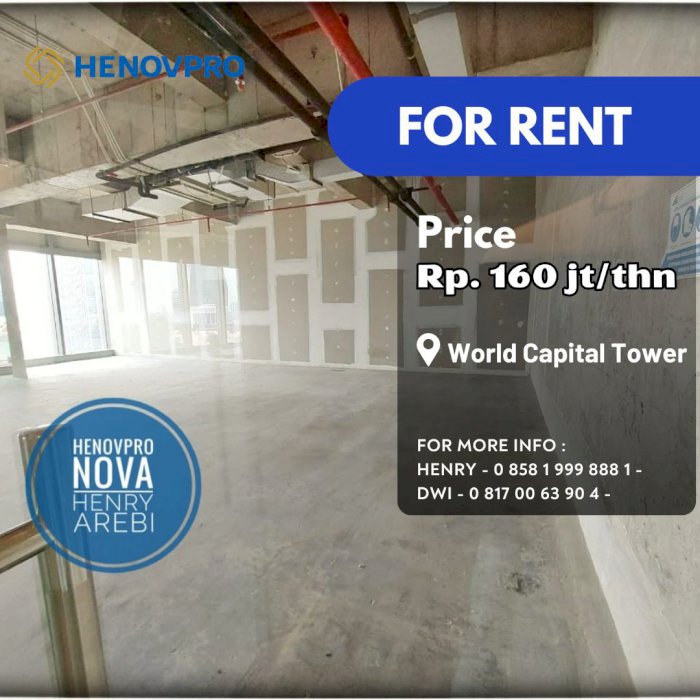 World Capital Tower (WCT) Low Zone For Rent Best Location