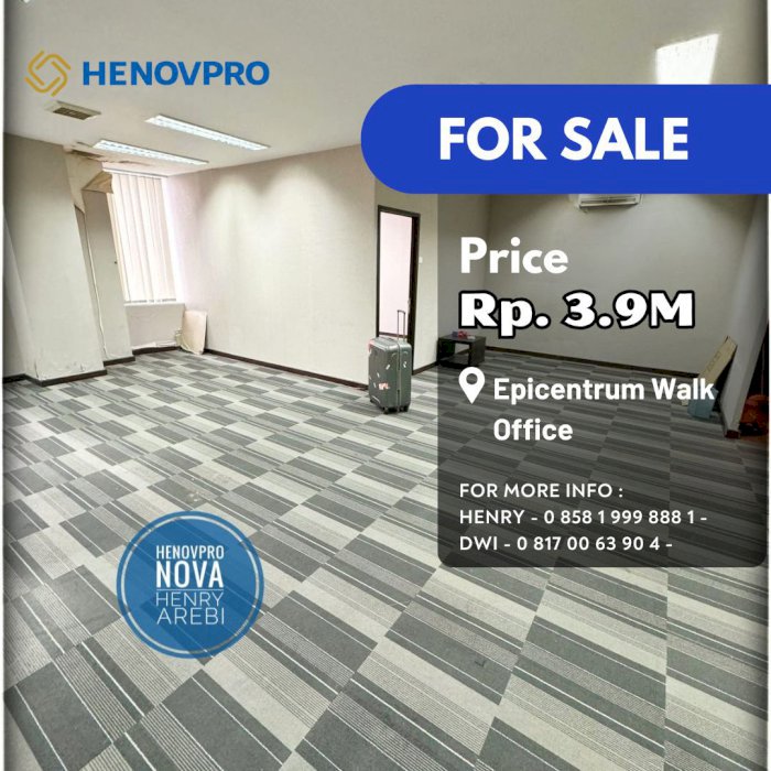 DIJUAL Epicentrum Walk Office Best Office di CBD Kuningan Dkt Mall