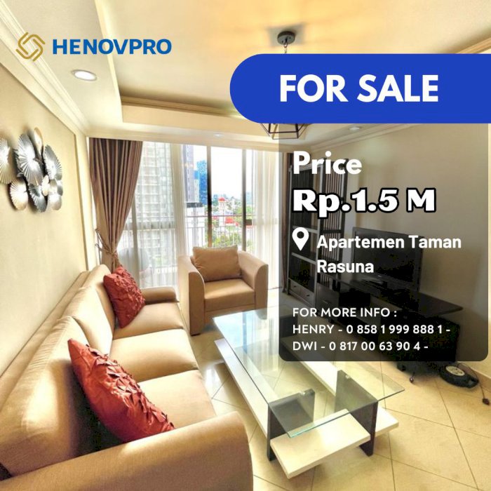 Dibawah NJOP Taman Rasuna Unit 3BR+ study Pool View Jarang Ada