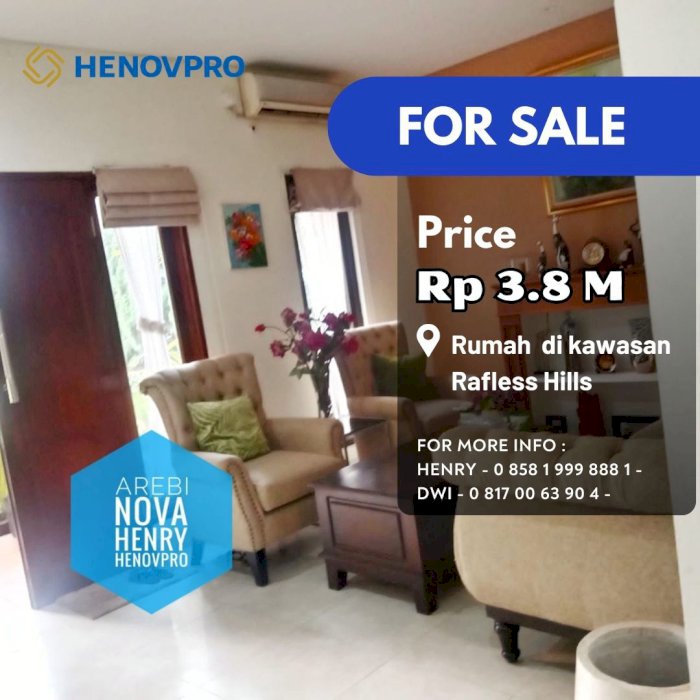 TURUN HARGA RUMAH CANTIK di Rafless Hills Cibubur-Bekasi JARANG ADA
