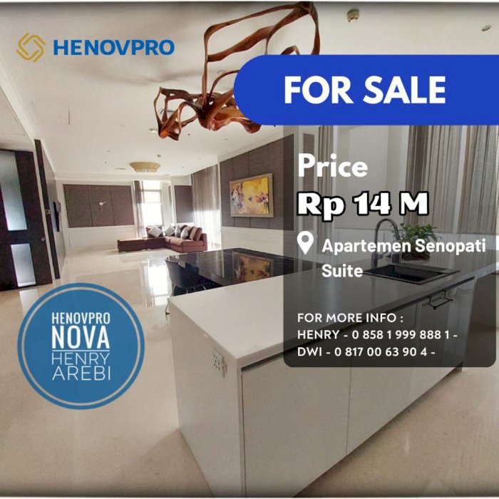 TURUN HARGA Senopati Suites Best View Unit 3+1 BR