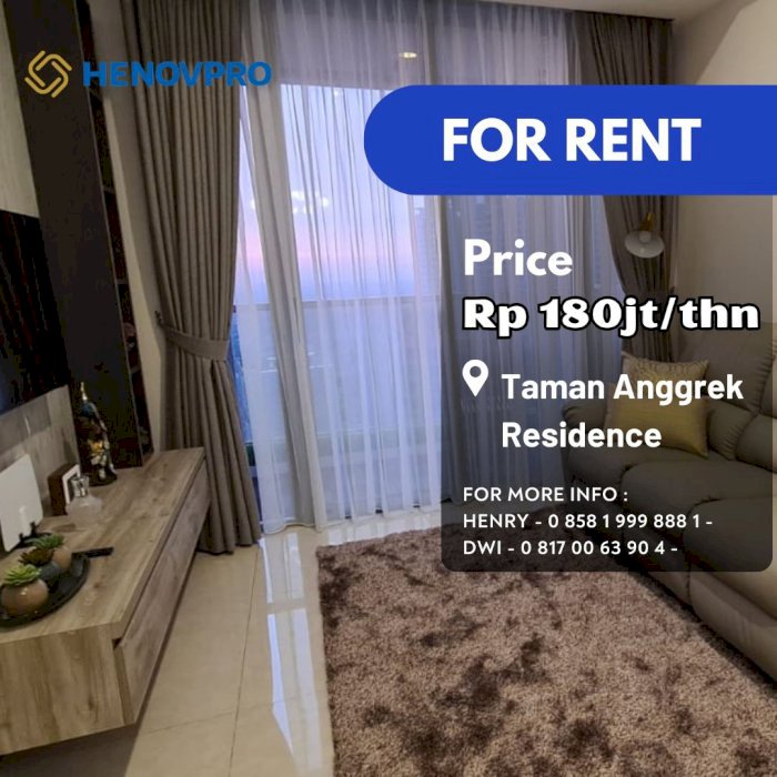 Taman Anggrek Residence Unit 2+1BR Full Furnish Dkt Mall Taman Anggrek