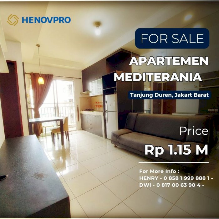 TURUN HARGA Mediterania 2 Unit 2BR Full Furnish Best View