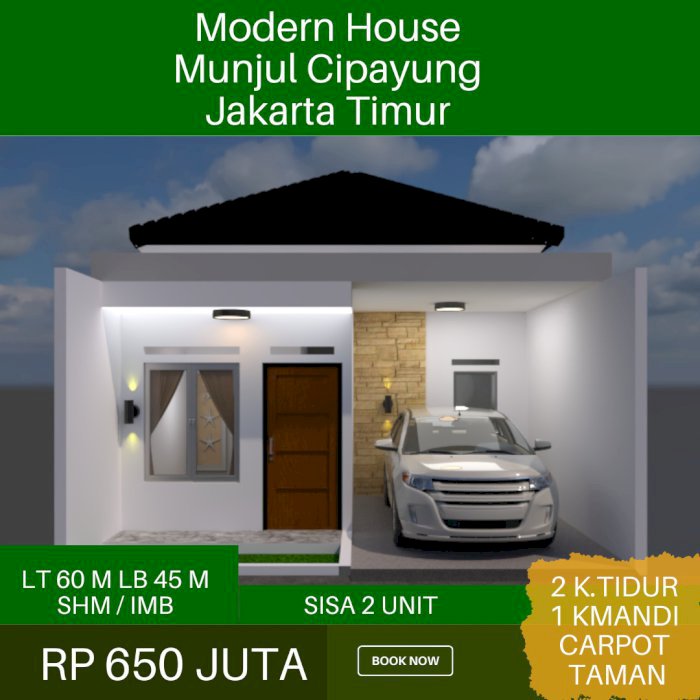RUMAH cluster Cipayung Cash/KPR