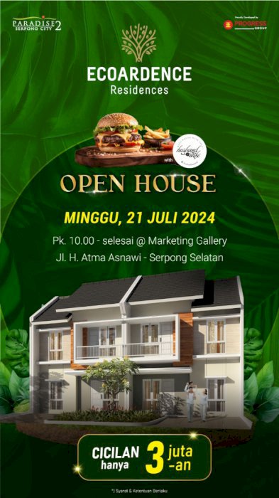 Perumahan Minimalis Modern 2 Lantai  Di Serpong Tangerang Selatan