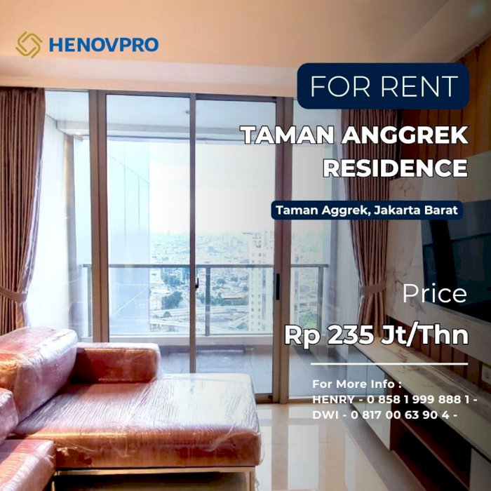 Taman Anggrek Residence Unit 3+1 BR Full Furnish Dekat Mall TA