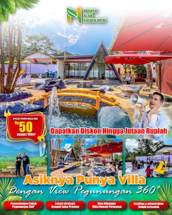 KAVLING VILLA 50 JUTAAN NEMPEL JALAN PROVINSI DI BOGOR TIMUR