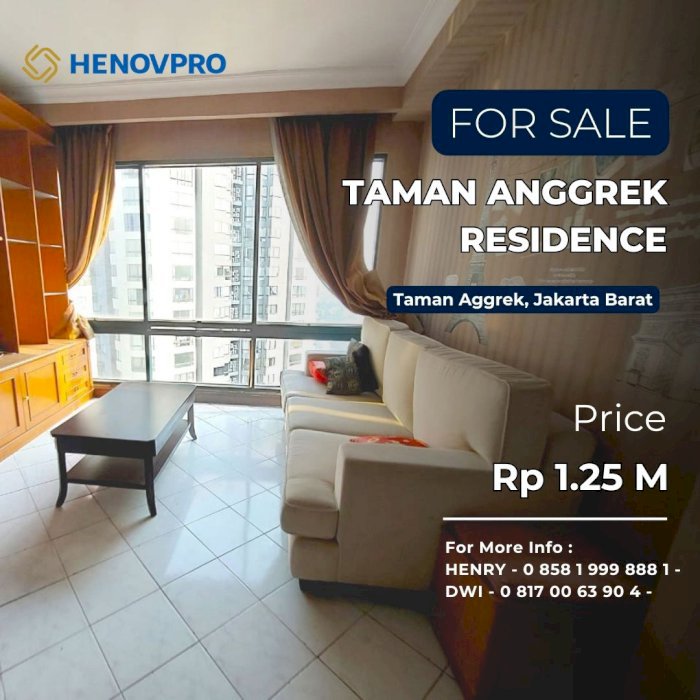 TURUN HARGA Taman Anggrek Condo Unit Sudut 2+1BR CITY View