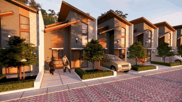 Rumah Cluster Unik dan Nyaman Berkonsep Jepang