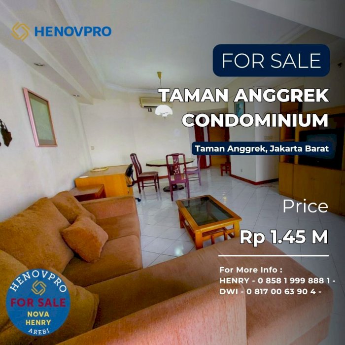 TURUN HARGA JUAL Taman Anggrek Condo Unit 2+1BR Best View