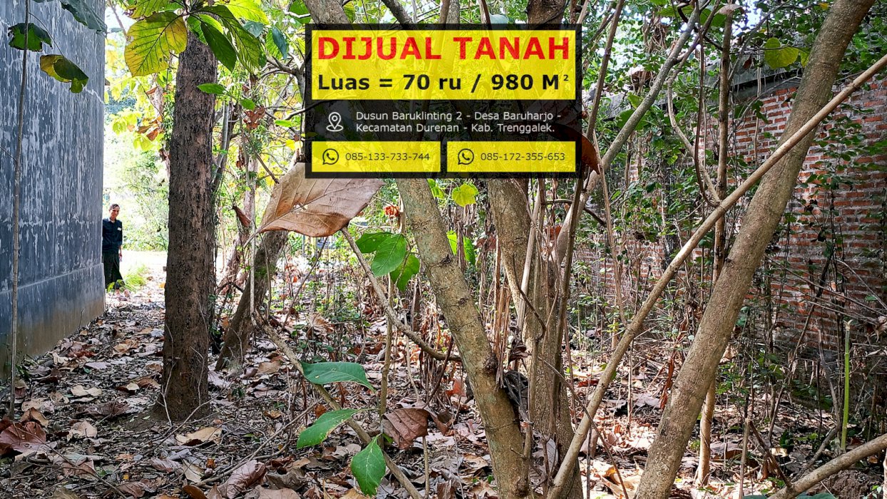 Jual Tanah Baruharjo Durenan Trenggalek - Buat Rumah, Industri, Gudang