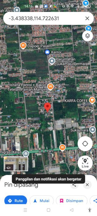 Jual tanah kaplingan lokasi strategis
