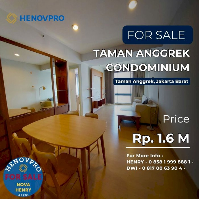 Unit Renov Taman Anggrek Condo Unit Sudut 2+1BR City View