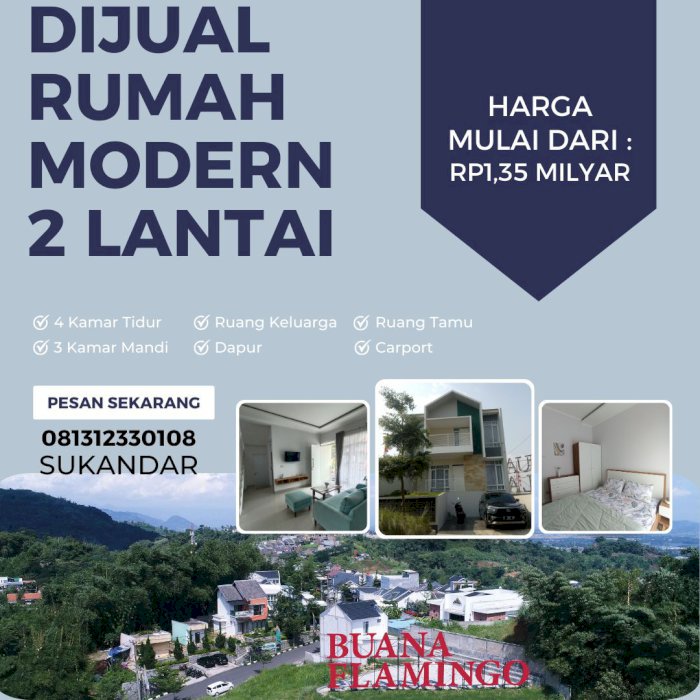 Jual Rumah 2 Lantai Strategis di Cimahi Bandung