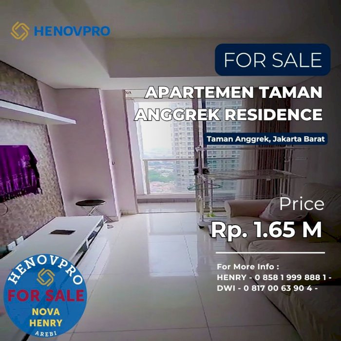 Apartemen Taman Anggrek Residence Unit 2BR pool view