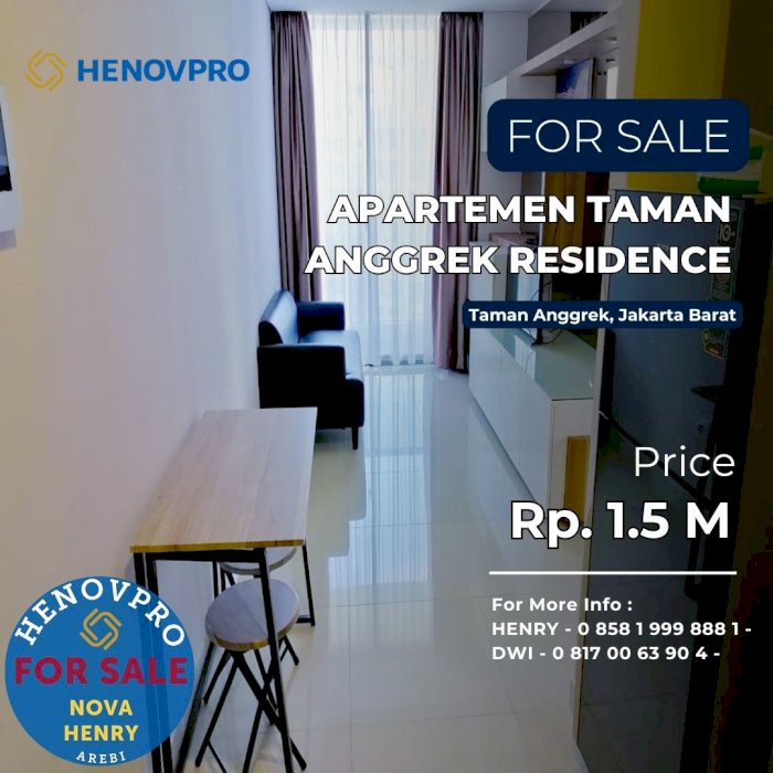 Dijual Apartemen Taman Anggrek Residence Unit 2BR