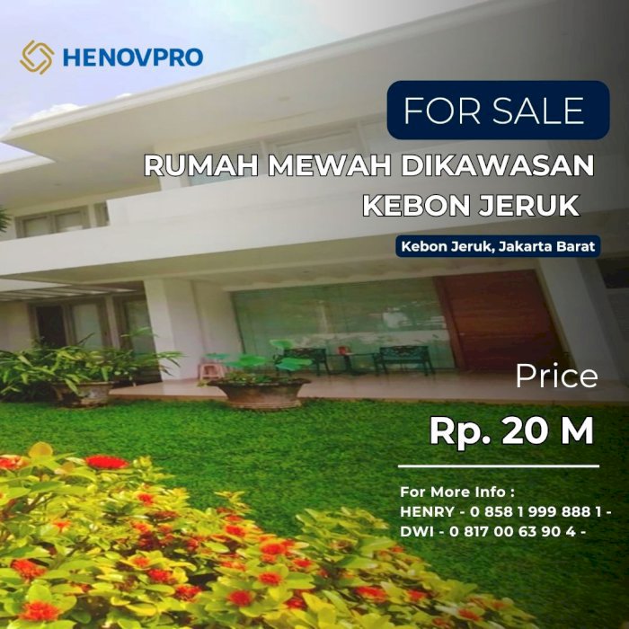 TURUN HARGA Rumah Mewah Intercon 2 lantai Hadap Selatan