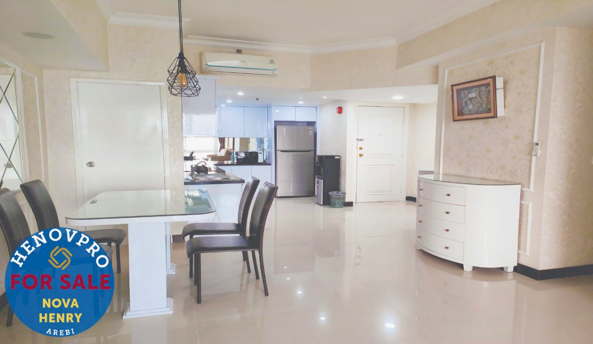 Investasi Terbaik Unit Renov Taman Anggrek Condo 2+1BR  Tersewa