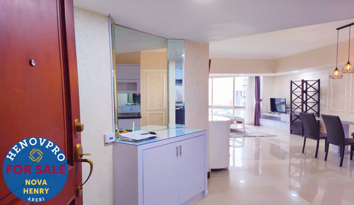 Investasi Terbaik Unit Renov Taman Anggrek Condo 2+1BR  Tersewa