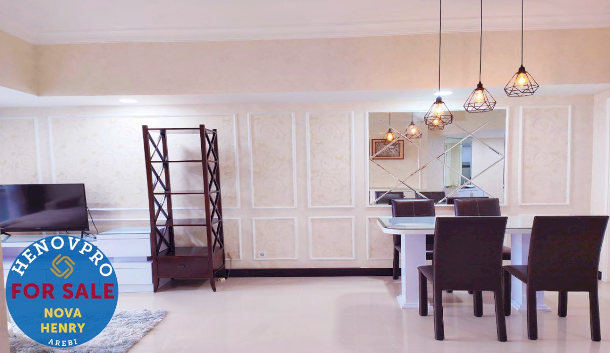Investasi Terbaik Unit Renov Taman Anggrek Condo 2+1BR  Tersewa