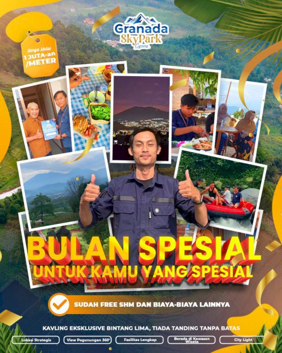Tanah Kavling suasana segar dan sejuk dengan pemandangan alam