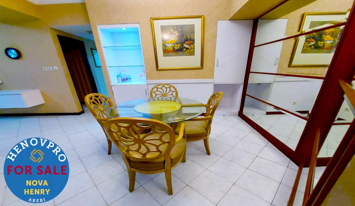 Investasi Terbaik Unit Renov Taman Anggrek Condo 2+1BR Garden View