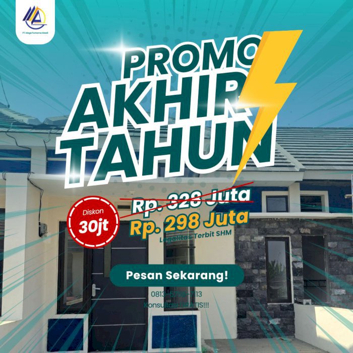 Rumah Modern di Gemurung Gedangan Siap Huni 1 Bulan
