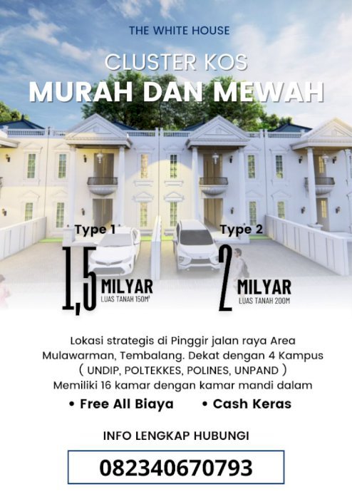 RUMAH KOS MURAH DAN MEWAH