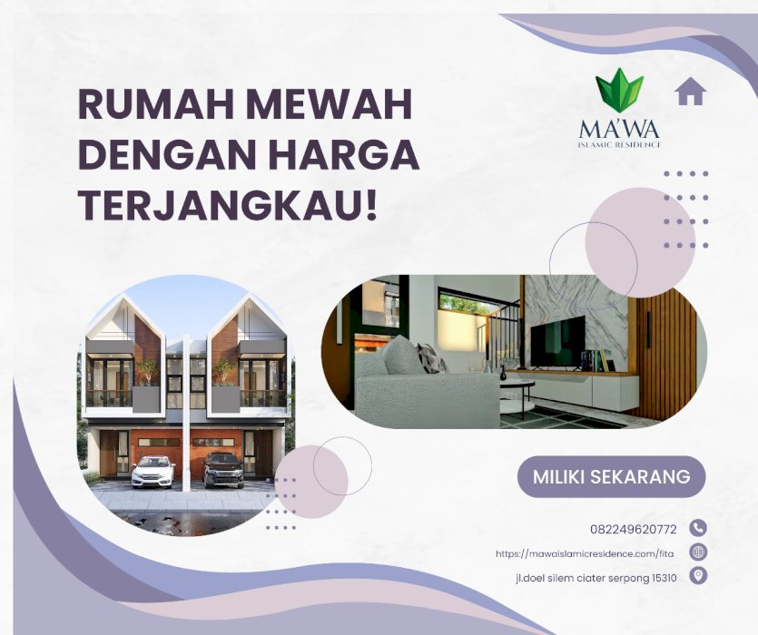 Rumah modern Islamic di Tangsel cukup BF 2jt saja!!!