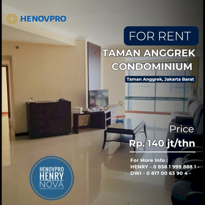 Taman Anggrek Unit 3+1BR Full Furnish BEST Garden View