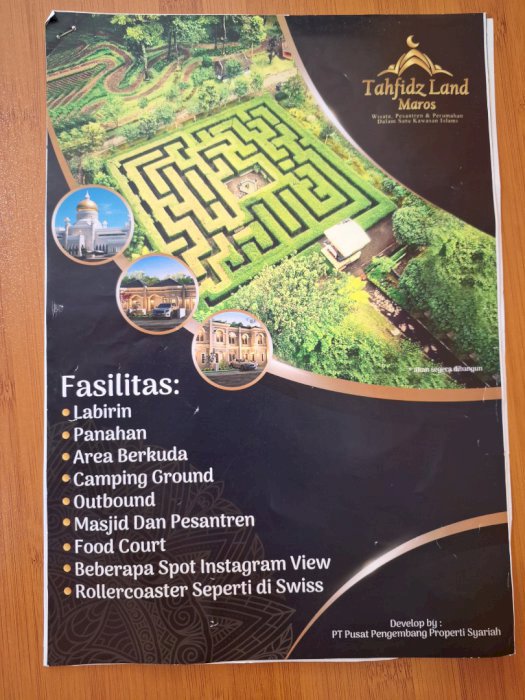 DIJUAL TANAH KAVLING TAHFIZ LAND MAROS