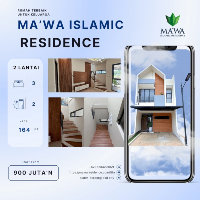 PERUMAHAN ISLAMIC DI BSD DEKAT  TOLL BSD 2 JT ALL IN SHM