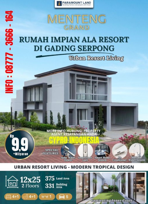 MENTENG GRAND GADING SERPONG PARAMOUNT LAND
