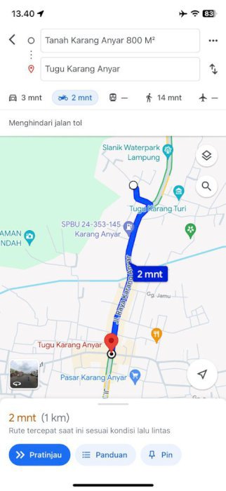 TANAH SETRATEGIS KARANG ANYAR LAMPUNG SELATAN