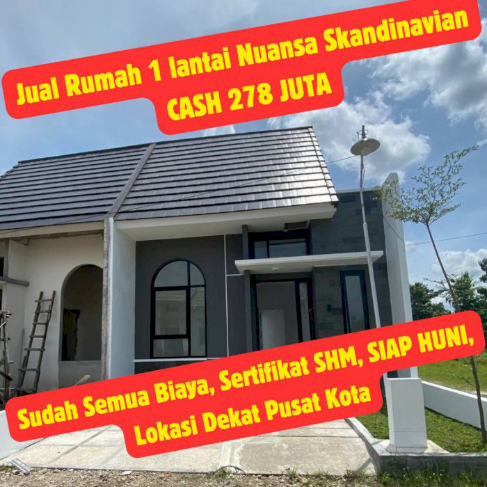 Di Jual Rumah Komersil 1 Lantai, Cash Bebas Semua Biaya