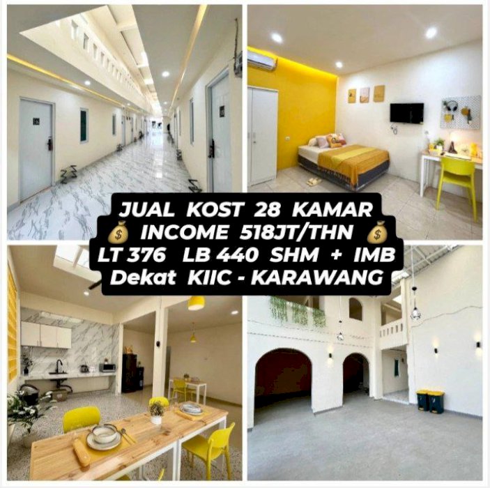 Rumah kos-kosan murah 27 kamar di karawang