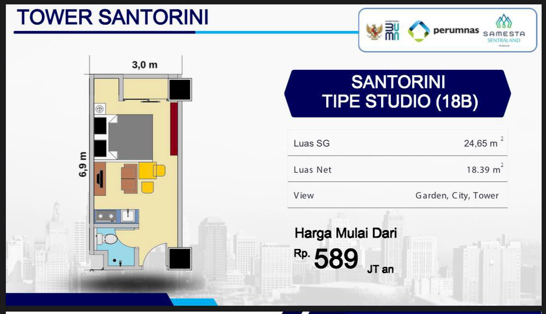 Jual Apartemen Mewah di Medan