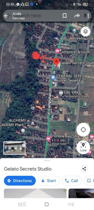 Tanah di jual LT 600m² lokasi kec.ubud kabupaten gianyar bali SHM