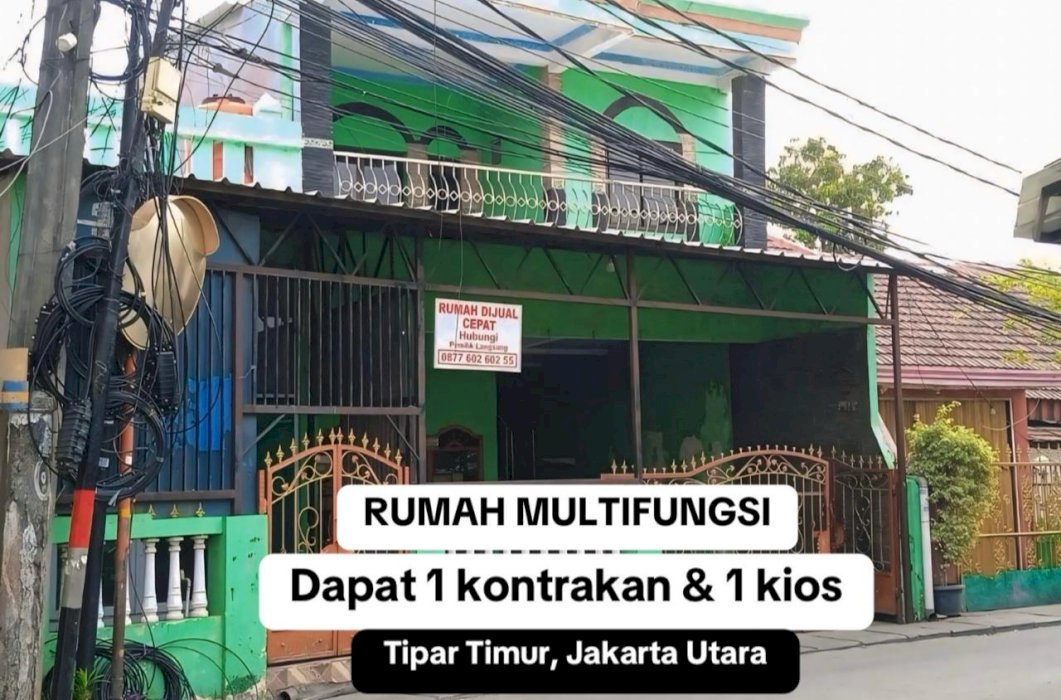 Jual Rumah 2 Lantai Pinggir Jalan Tipar Timur Jakarta Utara