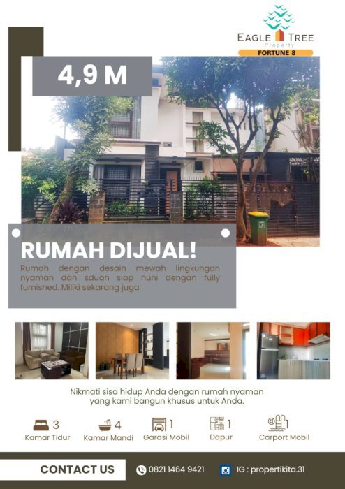 Rumah Menteng Bintaro Fully Furnished