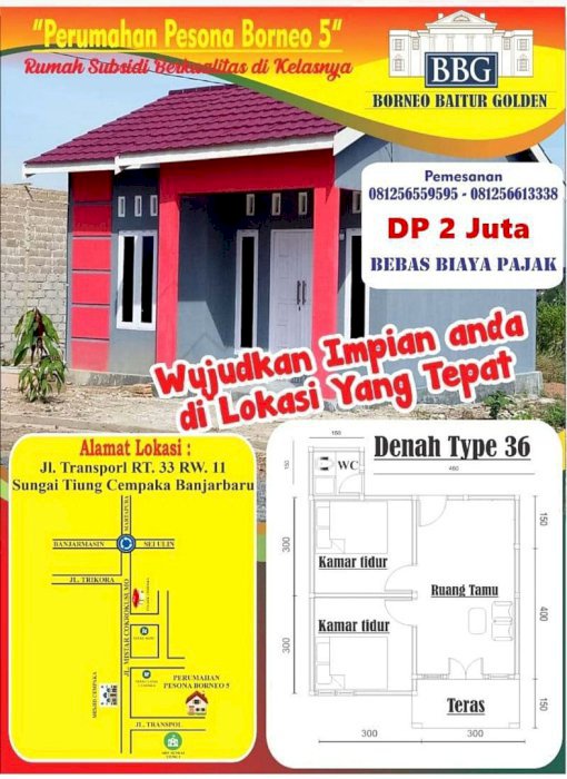 "PESONA BORNEO 5" DI NAUNGI PT. BORNEO BAITUR GOLDEN (KPR BERSUBSIDI)