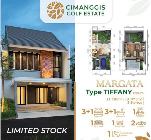 Perumahan 2 Lantai Cimanggis Golf Estate Depok